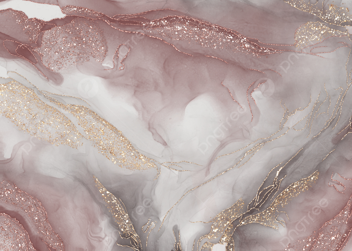 Alcohol Ink, Altrosa, Grau, Goldglitzer, Abstrakt, Hintergrund