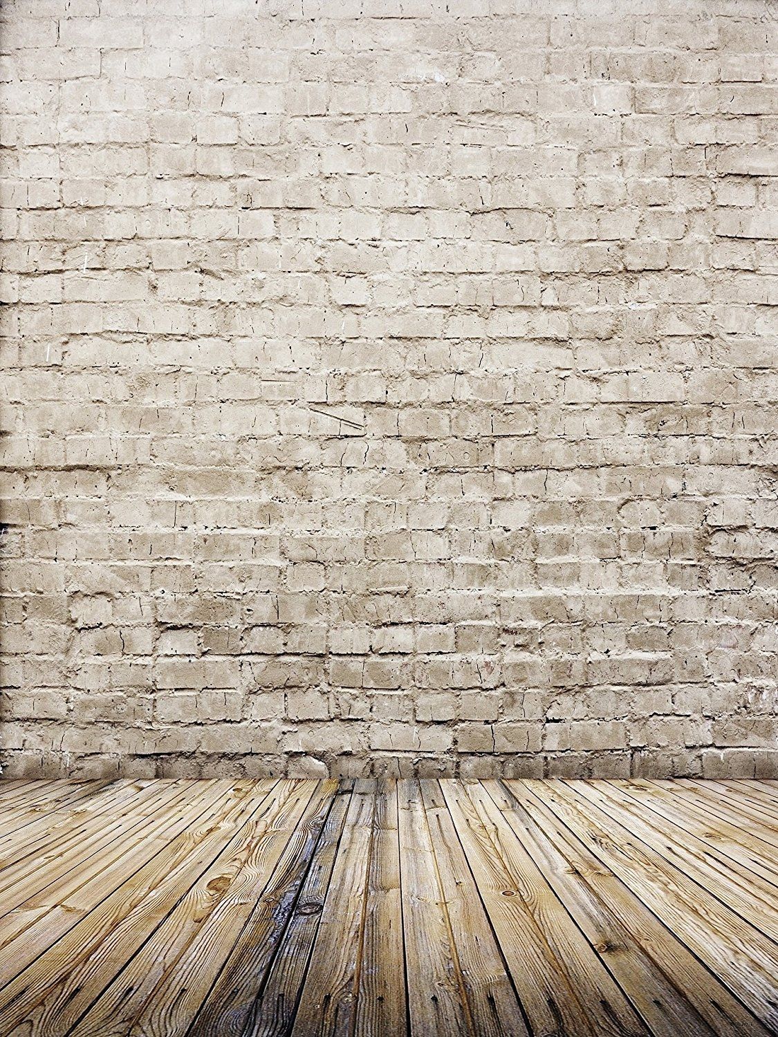 Backsteinwand, Holzboden, Beige, Raum, Full HD, iPad-Hintergrundbild