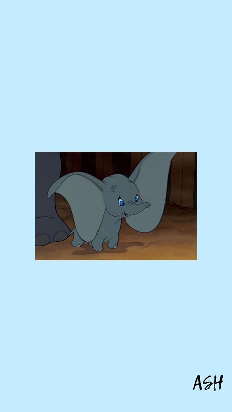 Dumbo, Disney, Hellblau, Zeichentrick, Babyelefant, HD, Sperrbildschirm fürs iPhone