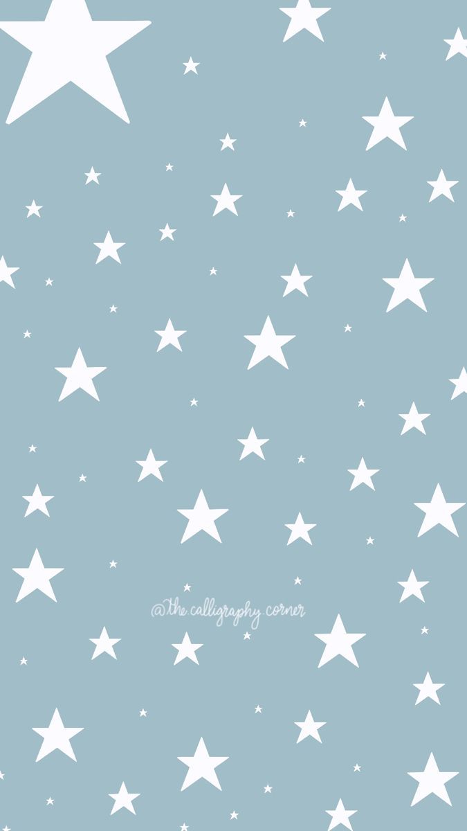 Weiße Sterne, Muster, Graublau, Pastell, Minimalismus, Hochformat, Hintergrundbild fürs Smartphone