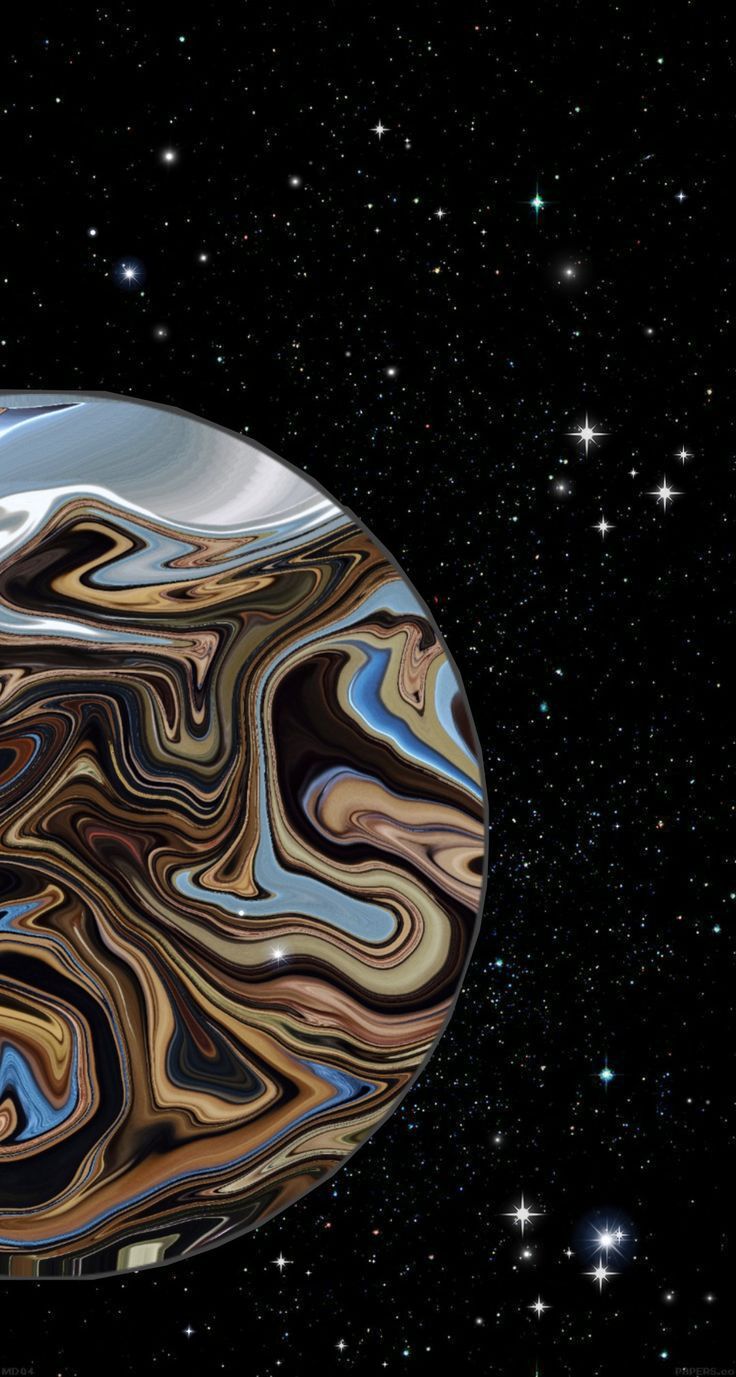 Planet, Marmoroptik, Sternenhimmel, Weltraum, Abstrakt, HD, Sperrbildschirm fürs iPhone