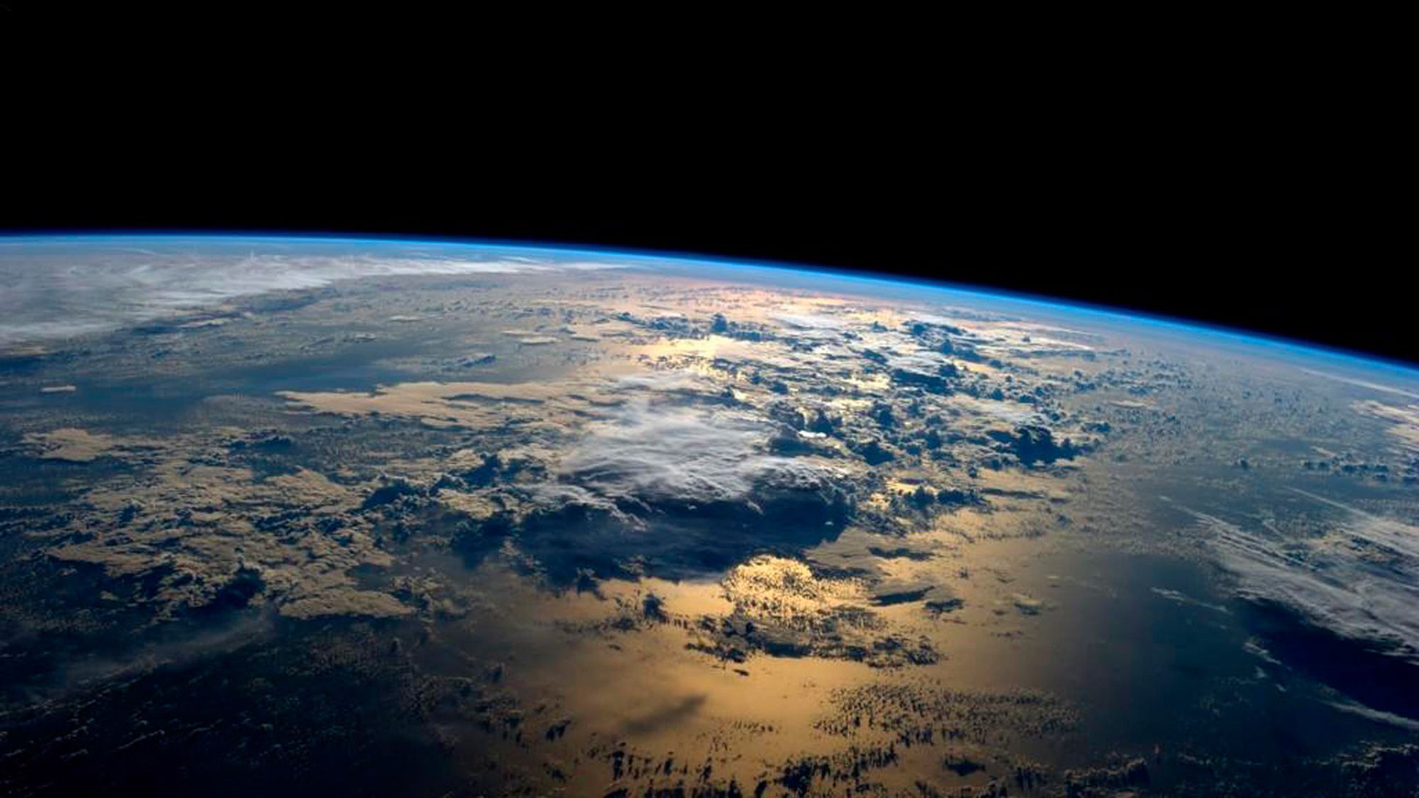 Erde, Blick aus dem Orbit, Wolken, Atmosphäre, Sonnenlicht, Full-HD-Hintergrundbild für PC