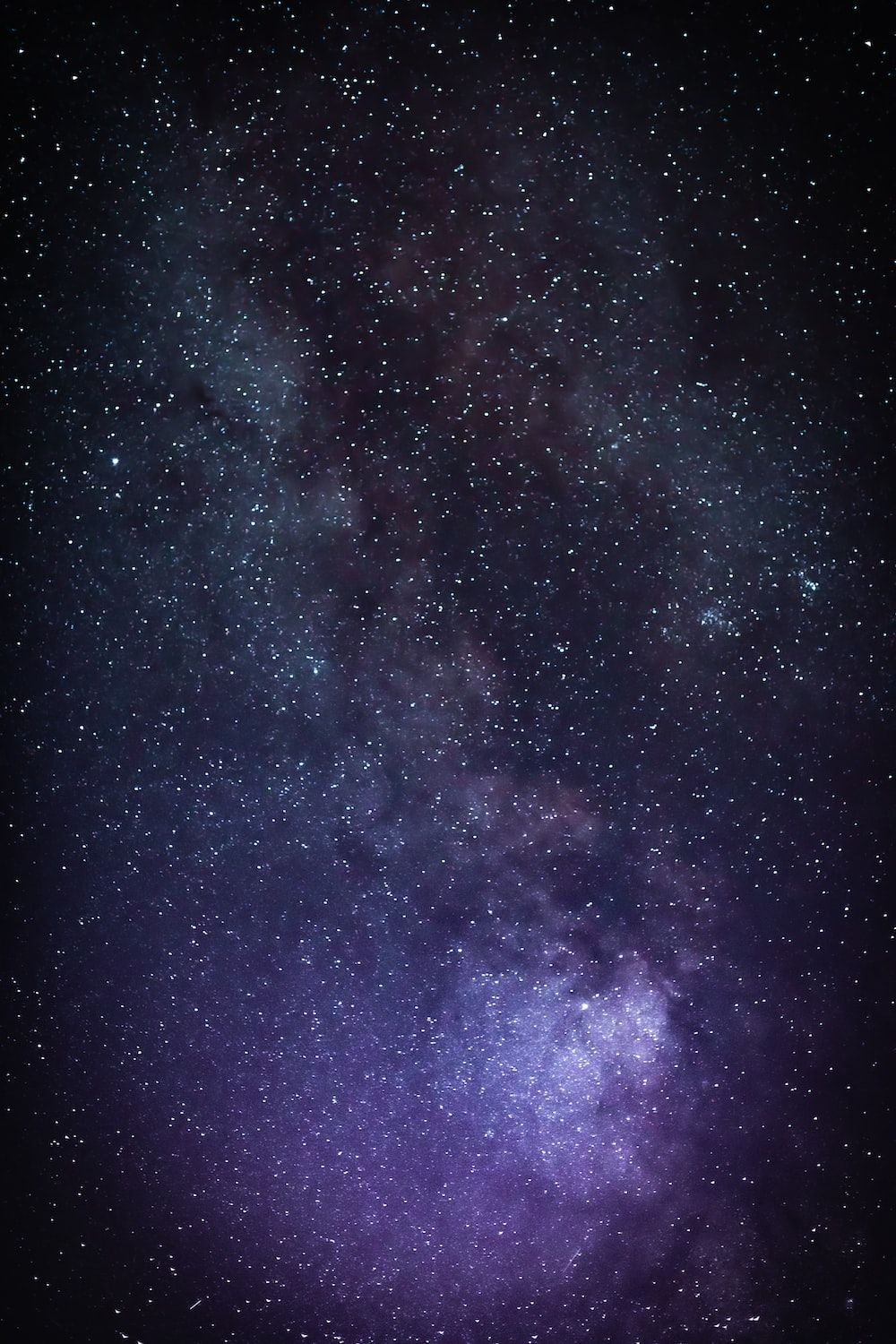 Milchstraße, Sternenhimmel, Lila, Nacht, Galaxie, HD, Handy-Hintergrund im Hochformat