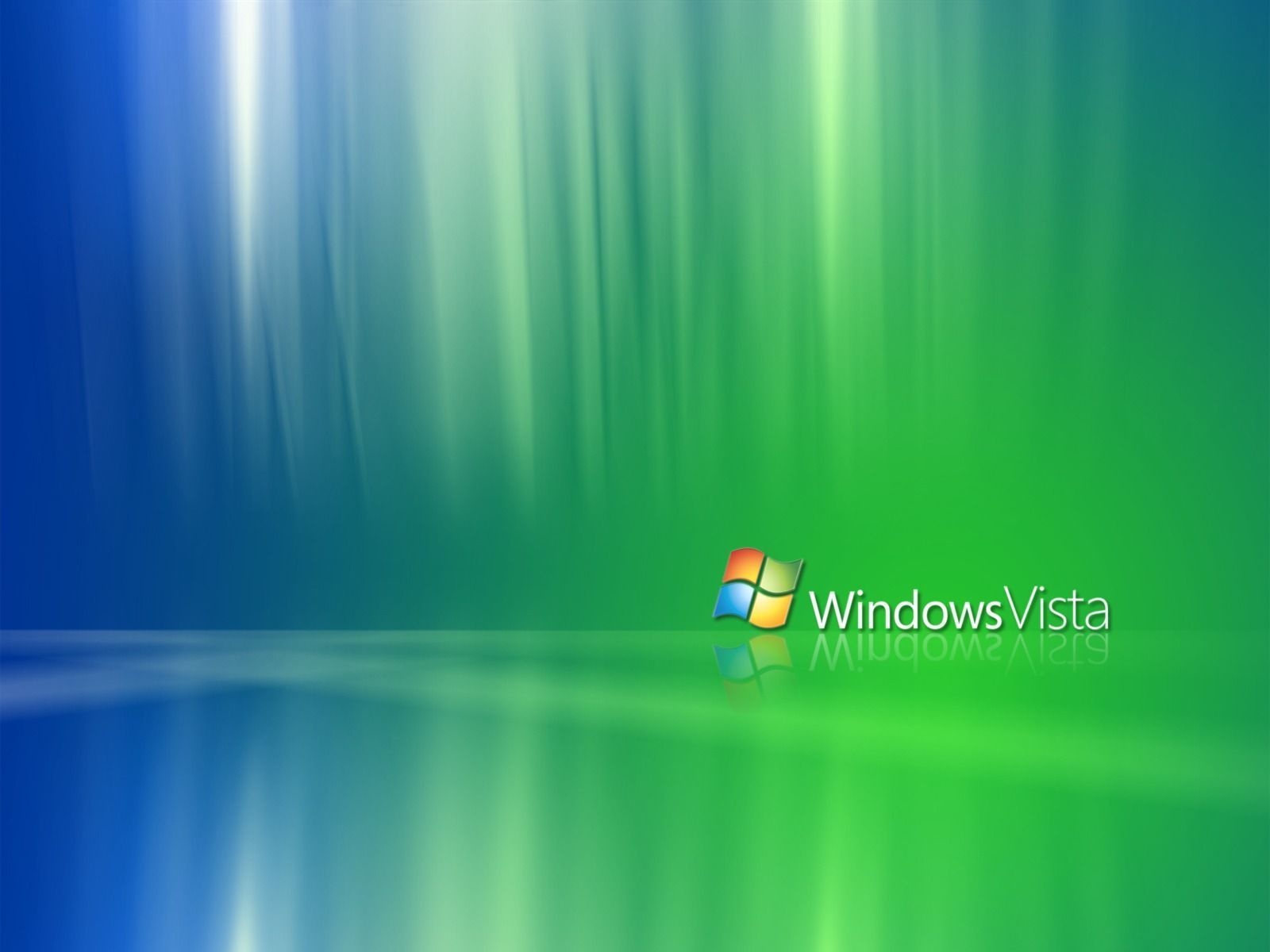 Windows Vista, Windows-Logo, Lichtstreifen, Grün, Blau, HD, iPad-Hintergrundbild