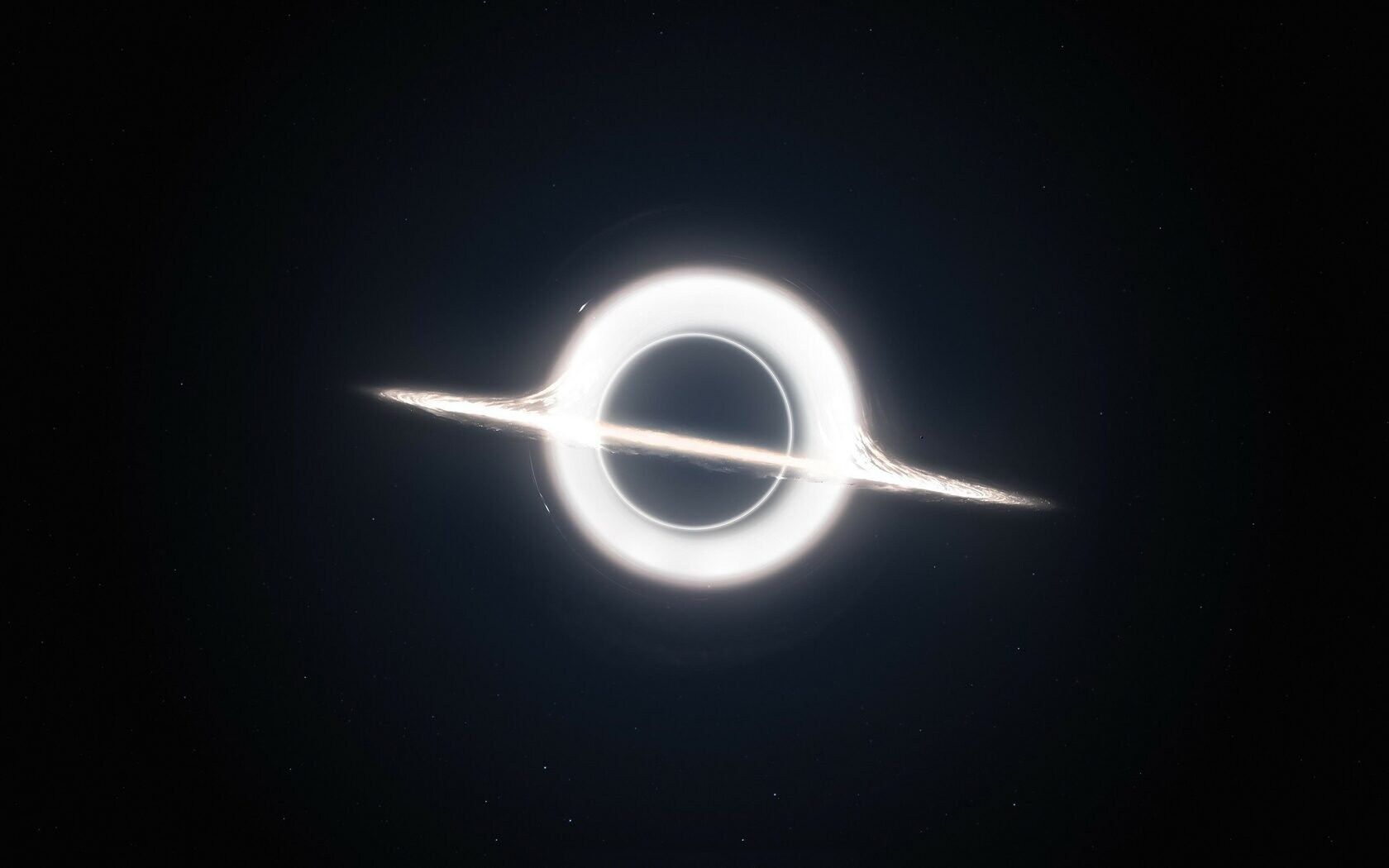 Gargantua, Interstellar, Schwarzes Loch, Akkretionsscheibe, Science-Fiction, HD-Hintergrund