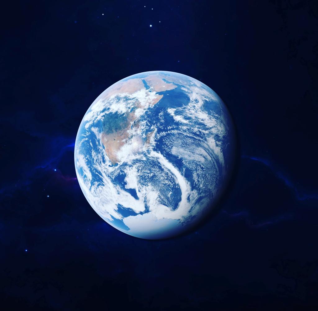 Blue Marble, Erde, Ganzer Planet, Wolken, Blau, Hintergrundbild für iPad und Tablet