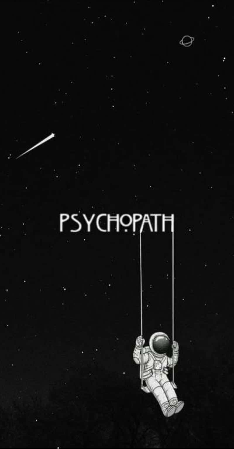 Astronaut, Schaukel, Schriftzug, Sternschnuppe, Schwarzer Hintergrund, Sperrbildschirm fürs iPhone