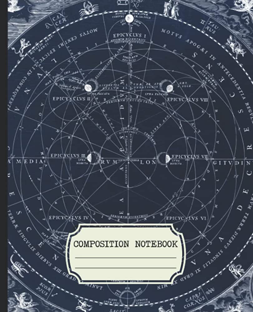 Himmelskarte, Notizbuch-Cover, Vintage, Diagramm, Blaugrau, HD, Tablet-Hintergrund