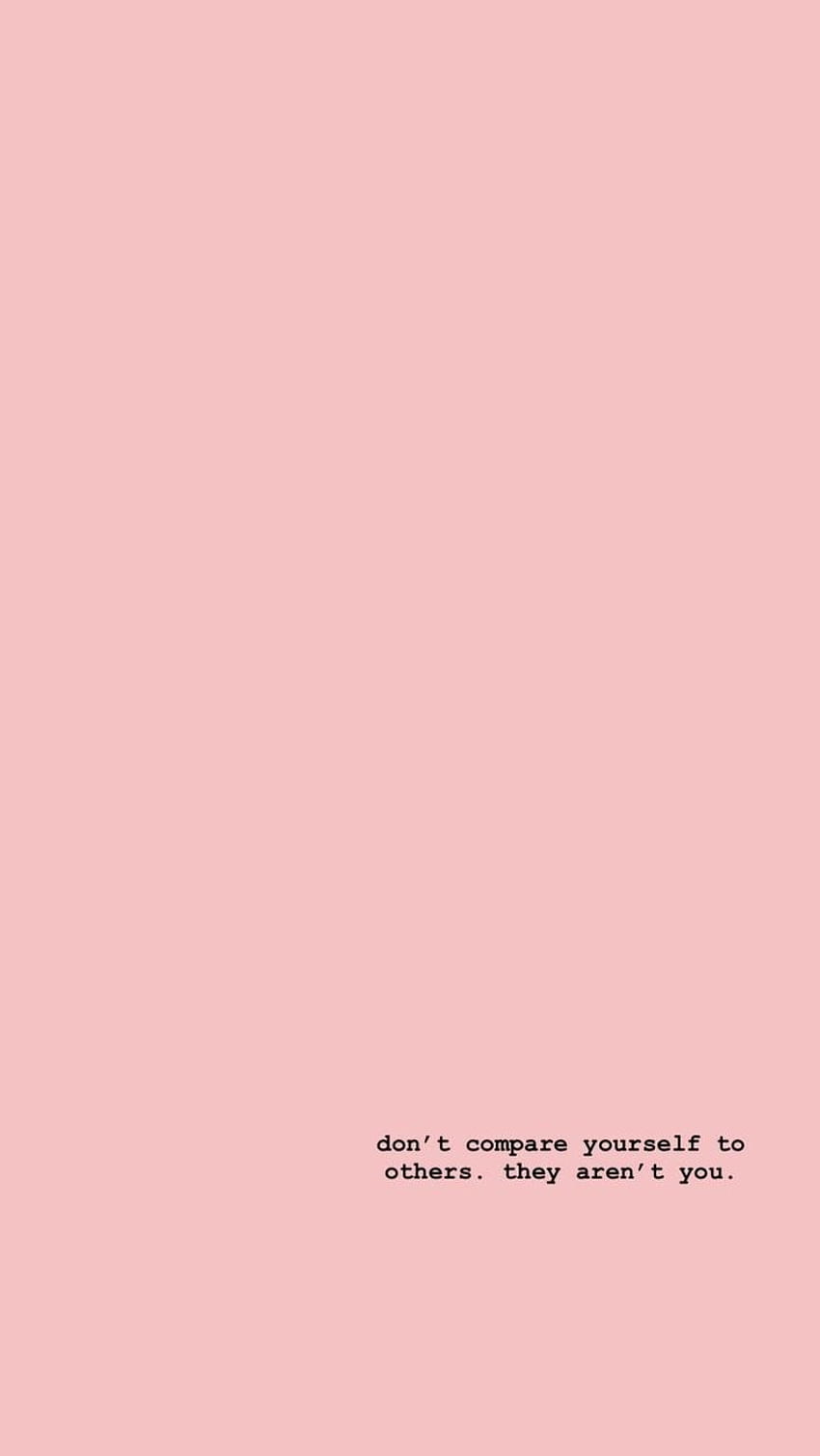 Spruch, Pastellrosa, Minimalistisch, Text, HD, Sperrbildschirm fürs iPhone