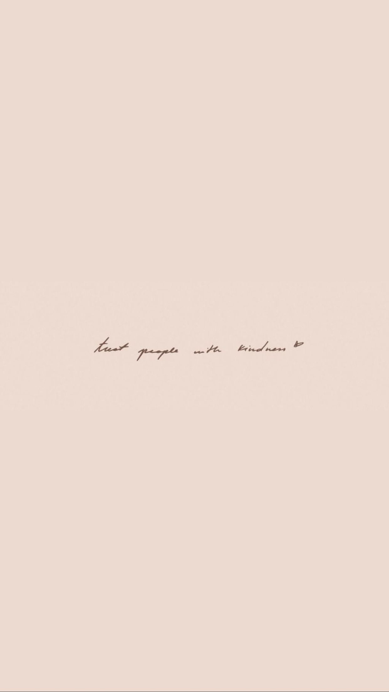 Spruch, Handschrift, Beige, Minimalistisch, Full HD, Sperrbildschirm fürs iPhone