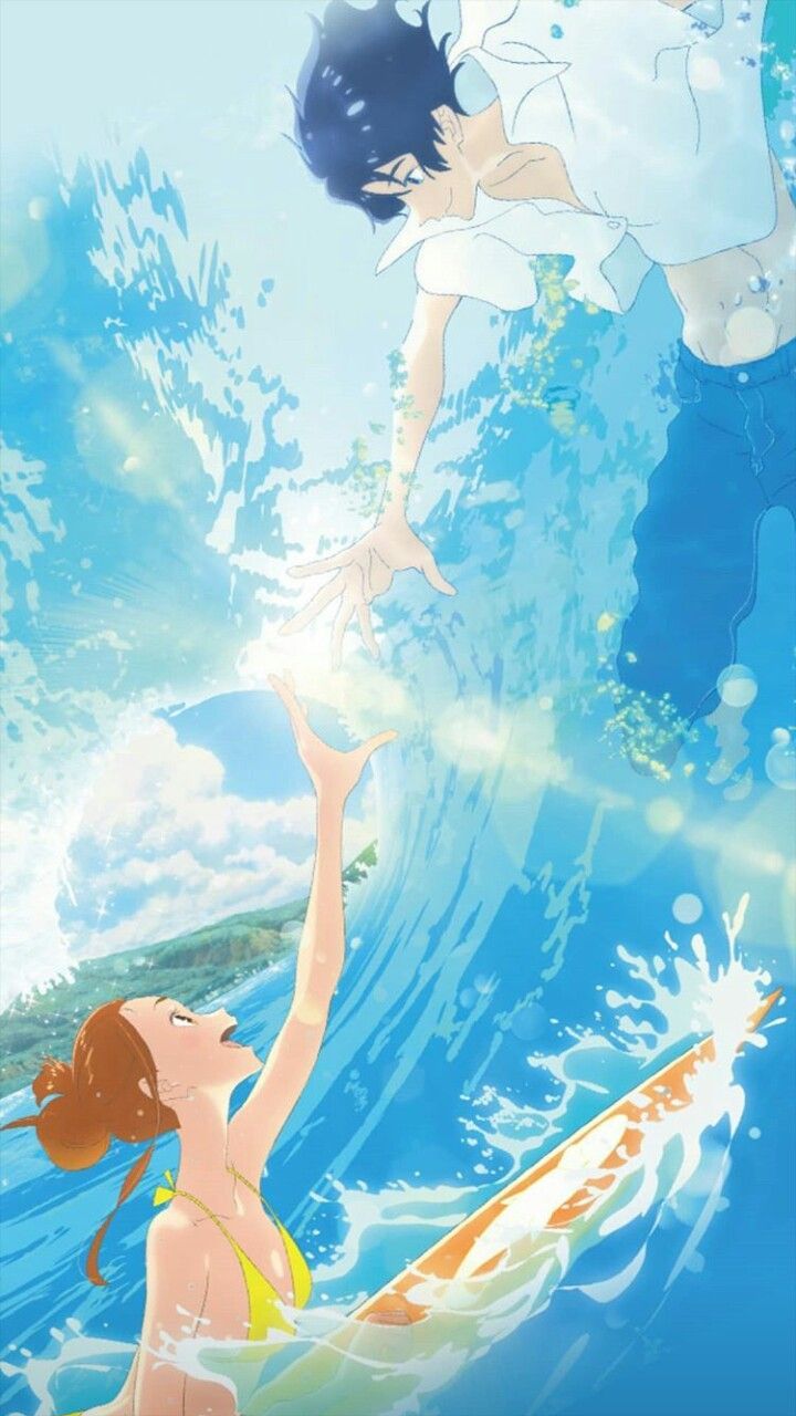 Hinako Mukaimizu, Minato Hinageshi, Ride Your Wave, Welle, Anime, Android-Hintergrundbild