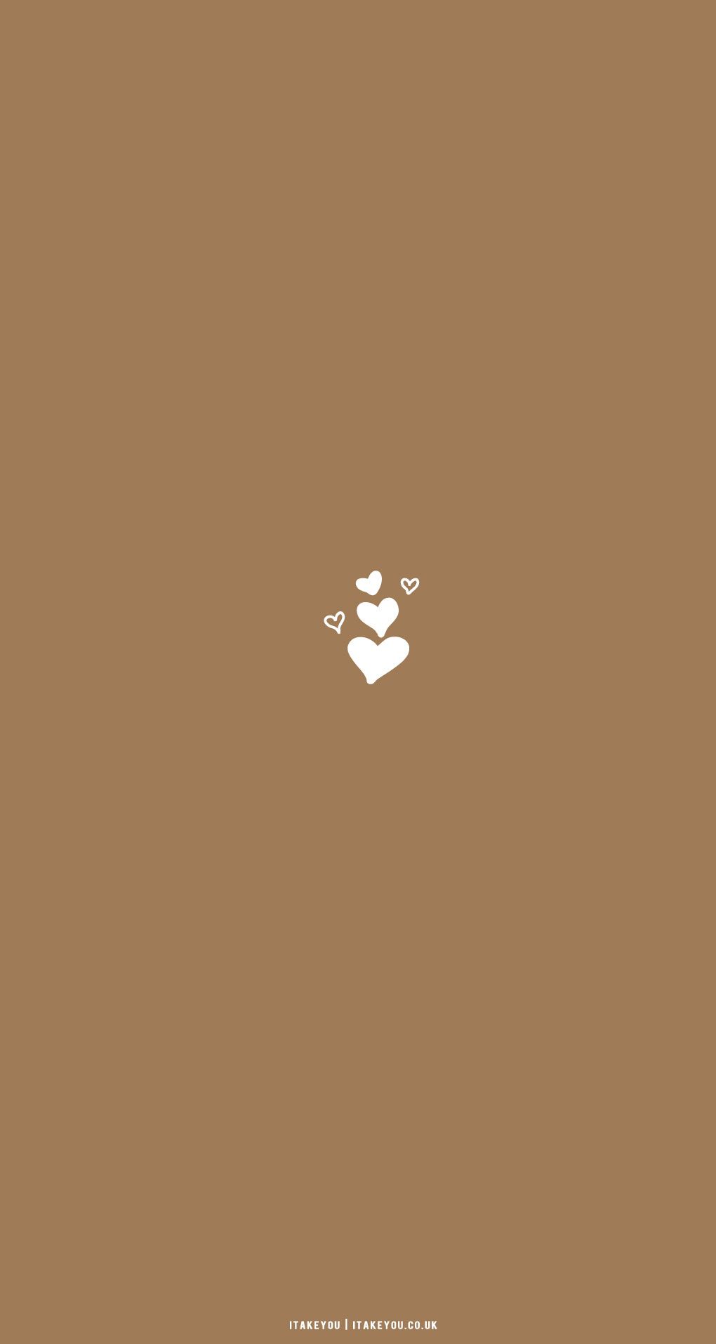 Herzen, Braun, Minimalistisch, Weiß, HD, Handy-Hintergrund im Hochformat