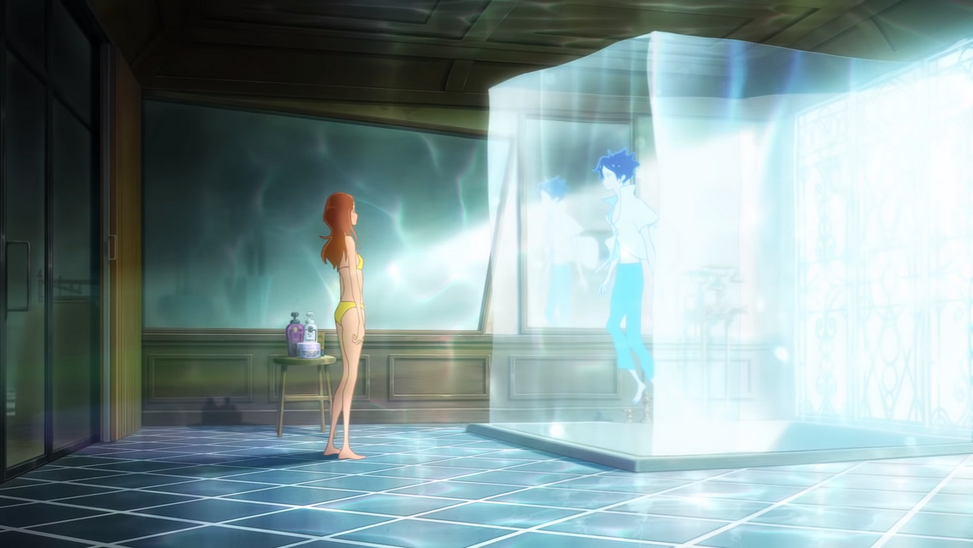 Hinako Mukaimizu, Ride Your Wave, Wasserwand, Zimmer, Anime, HD, Laptop-Hintergrundbild
