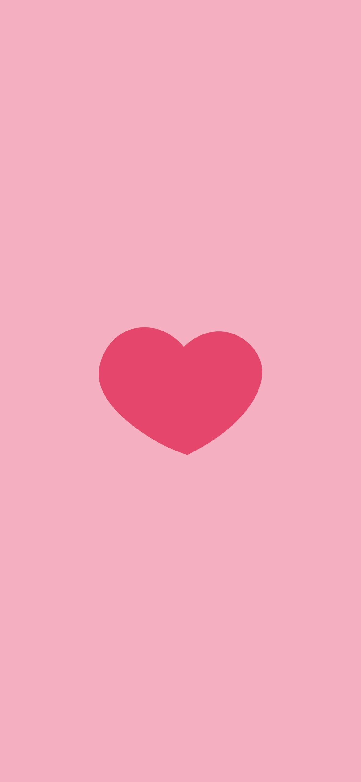 Herz, Rosa Hintergrund, Minimalistisch, Rot, Full HD, Sperrbildschirm fürs iPhone