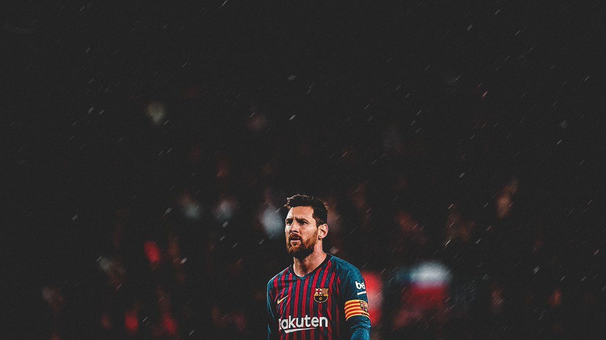 Lionel Messi, FC Barcelona, Dunkler Hintergrund, Stadion, Wallpaper