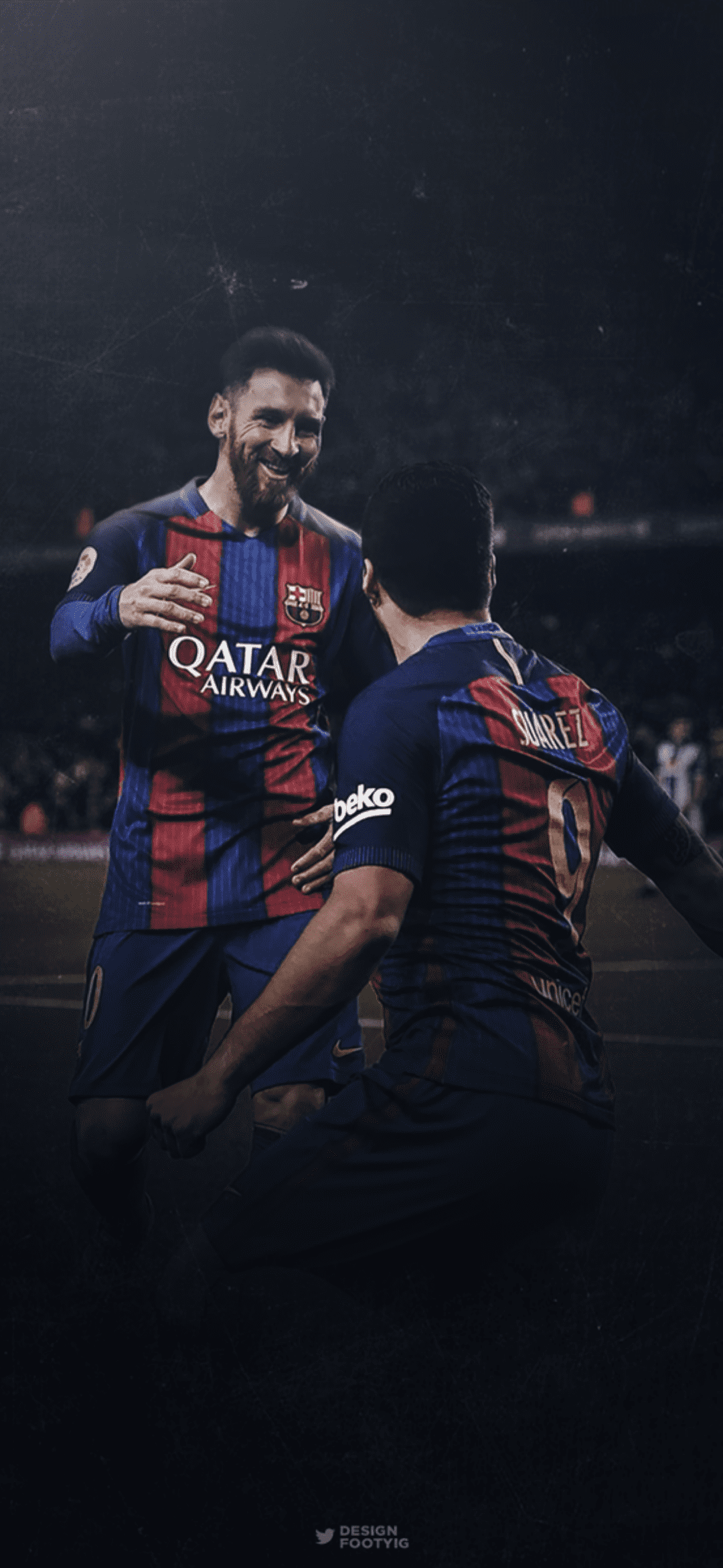 Lionel Messi, FC Barcelona, Umarmung, Teamkollegen, Jubel, Full HD, Handy-Hintergrundbild