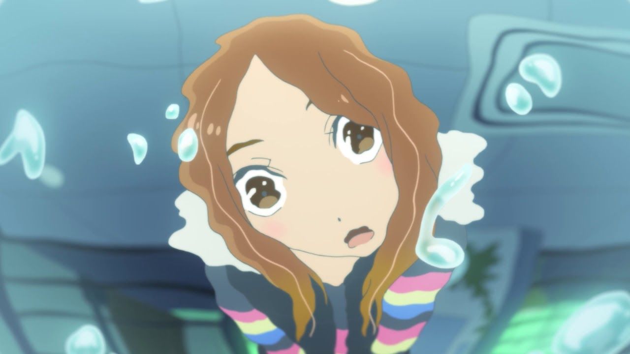 Hinako Mukaimizu, Ride Your Wave, Unterwasser, Luftblasen, Nahaufnahme, HD-Hintergrundbild für PC