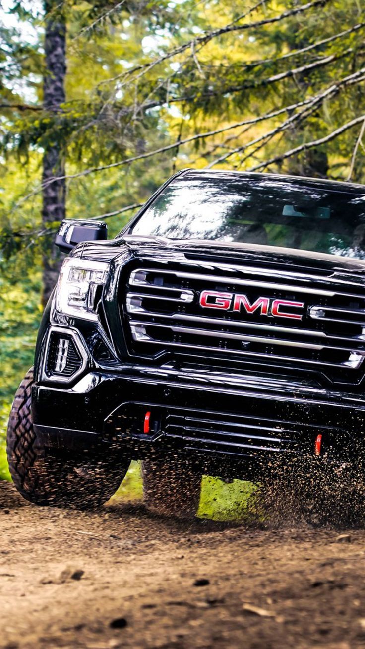 GMC Sierra AT4, GMC, Offroad, Wald, Pick-up, Hintergrundbild für iPhone und Android