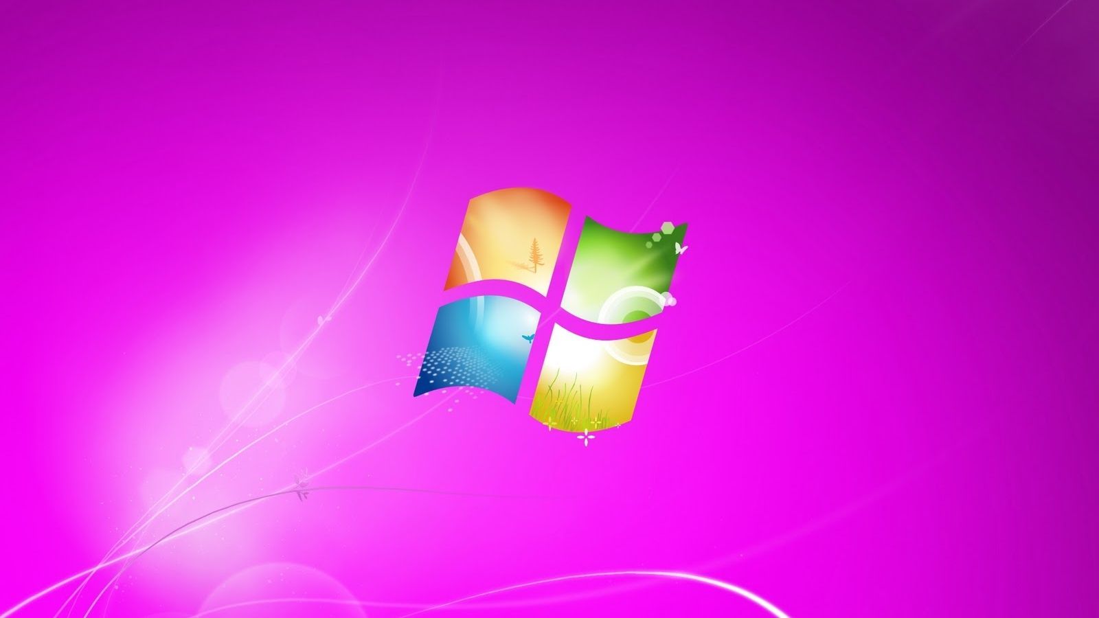 Windows 7, Windows-Logo, Magenta, Pink, HD, Hintergrund für den Desktop