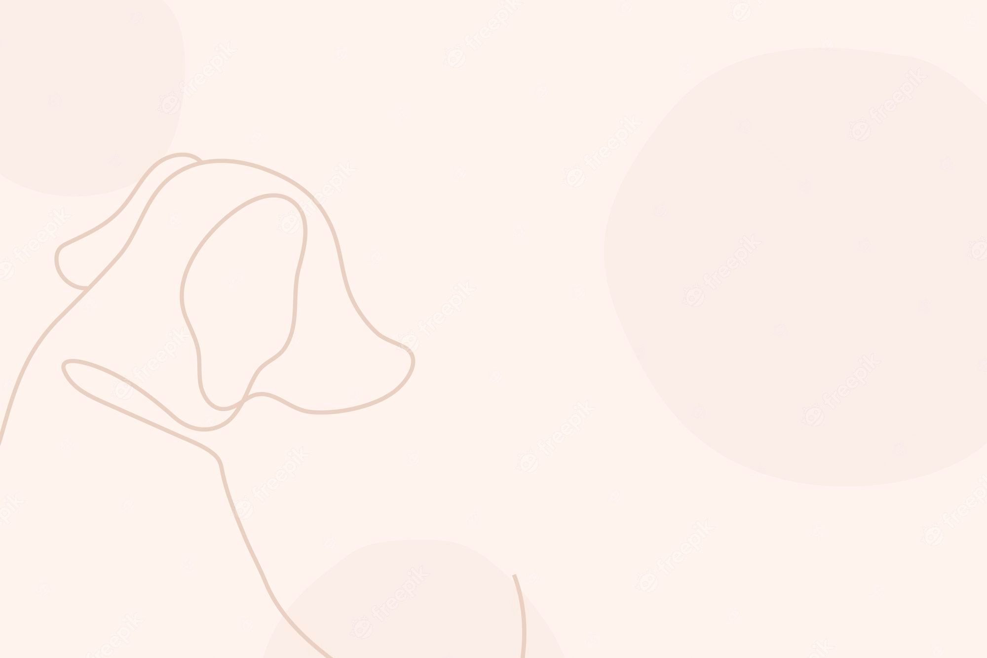 Hund, Strichzeichnung, Linienkunst, Pastellrosa, Minimalistisch, Full HD, Laptop-Hintergrundbild