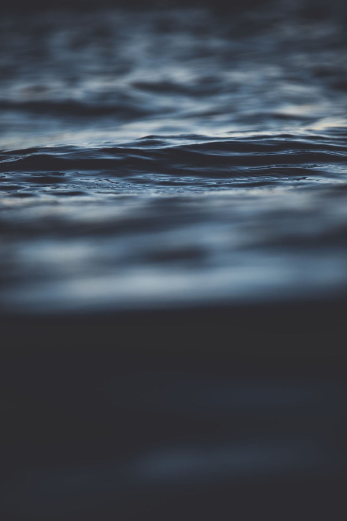 Wasseroberfläche, Wellen, Dunkel, Blau, Nahaufnahme, Full HD, Hintergrundbild fürs Handy