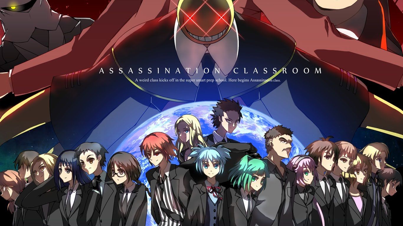 Assassination Classroom, Koro-sensei, Klasse 3-E, Logo, Erde, Rote Augen, HD, PC-Hintergrundbild
