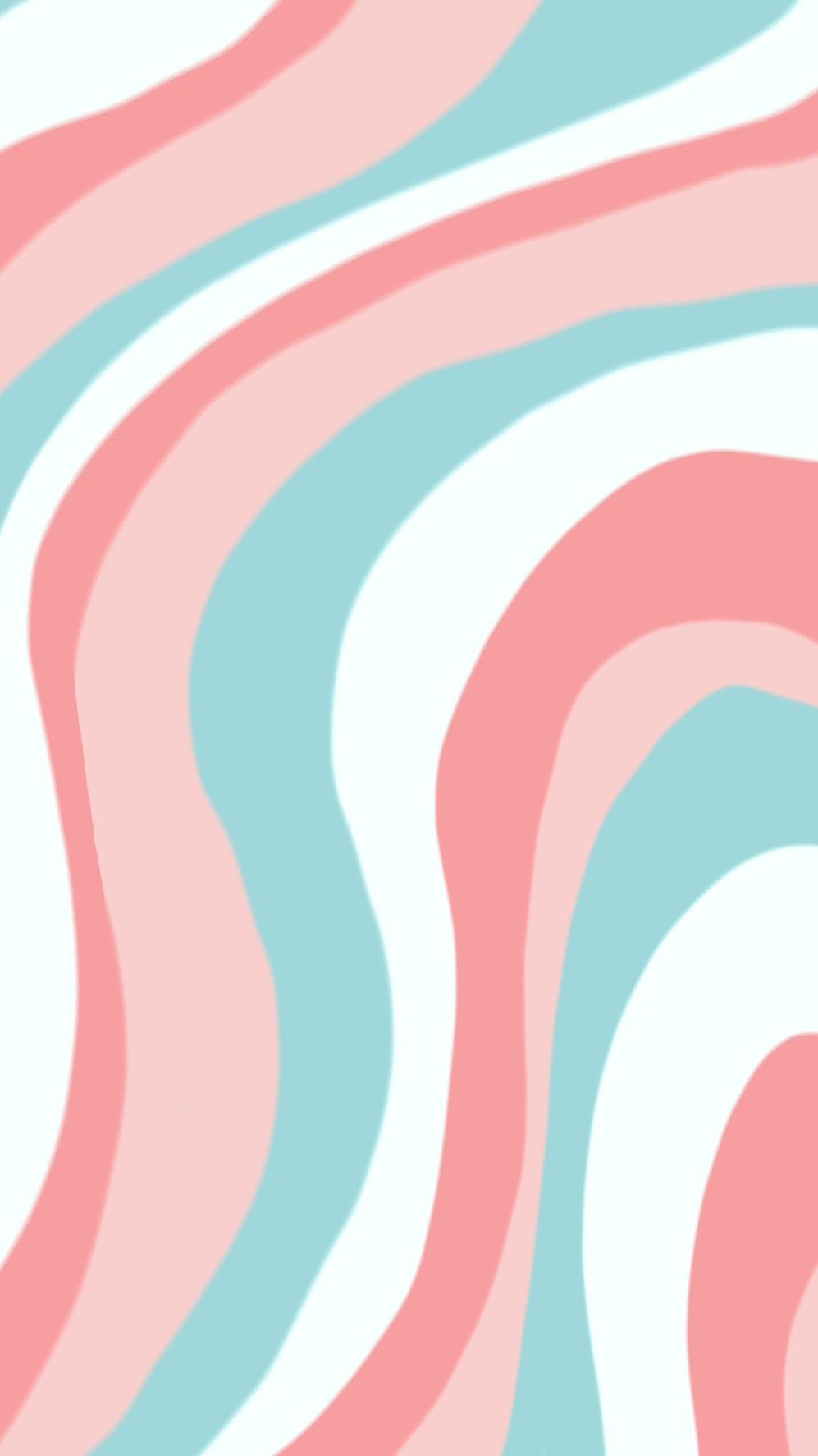 Wellen, Swirl, Rosa, Türkis, Retro, HD, Handy-Hintergrund im Hochformat