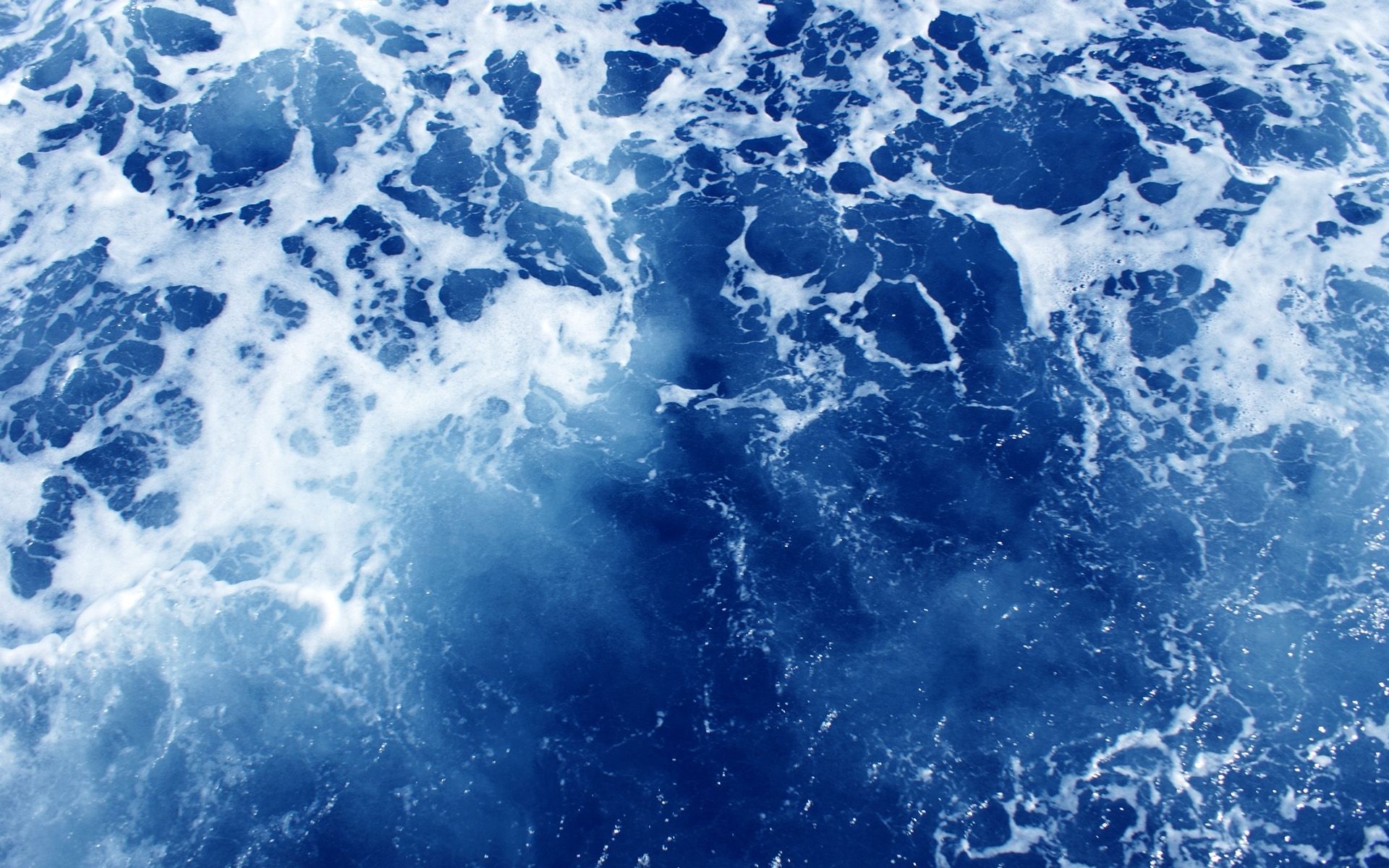Brandung, Schaum, Blau, Luftaufnahme, Ozean, Full HD, Desktop-Hintergrund für Windows