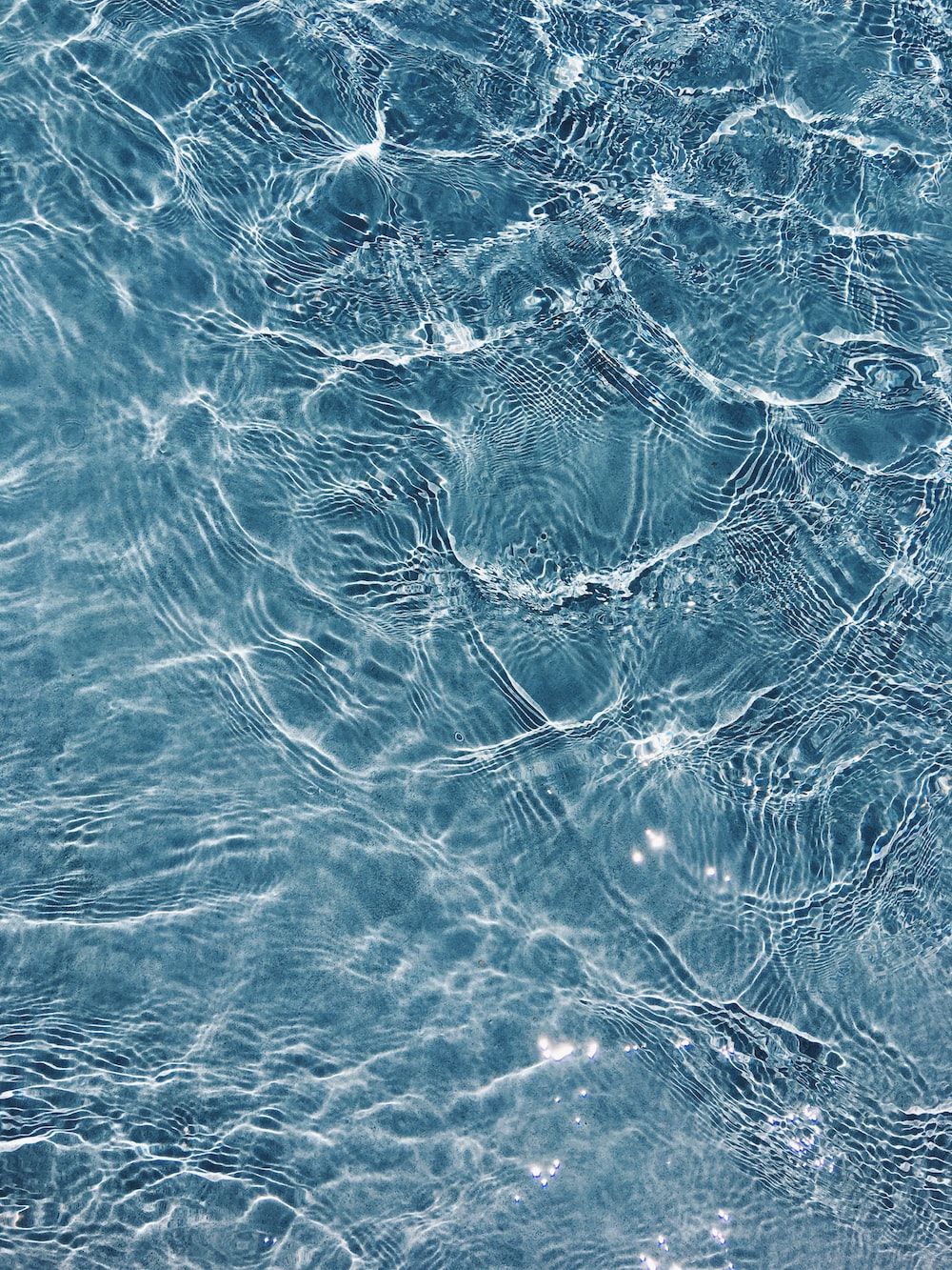 Wasseroberfläche, Lichtmuster, Graublau, Wellen, Textur, HD, iPad-Hintergrundbild