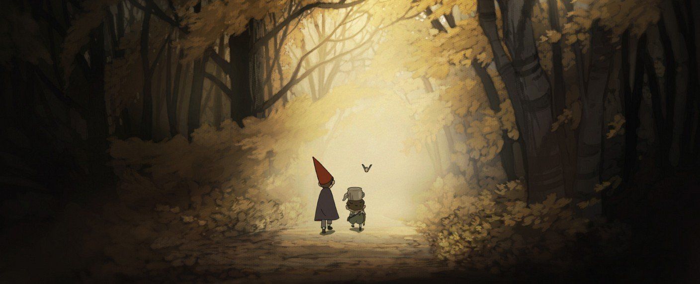 Wirt, Greg, Hinter der Gartenmauer, Herbstwald, Panorama, HD, Windows-Hintergrundbild