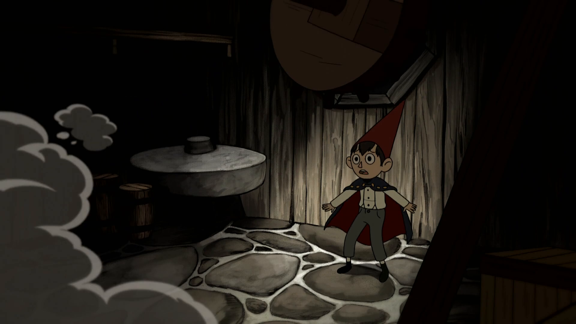 Wirt, Hinter der Gartenmauer, Mühle, Mühlstein, Dunkel, Full HD, Desktop-Hintergrund für Windows