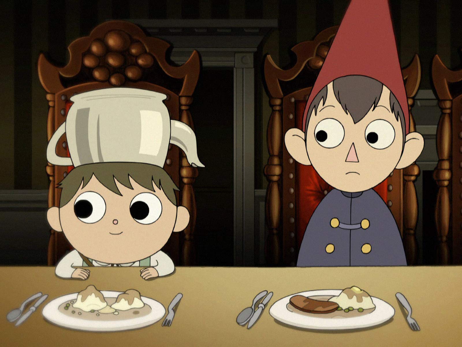 Wirt, Greg, Hinter der Gartenmauer, Abendessen, Teekanne, HD, iPad-Hintergrundbild