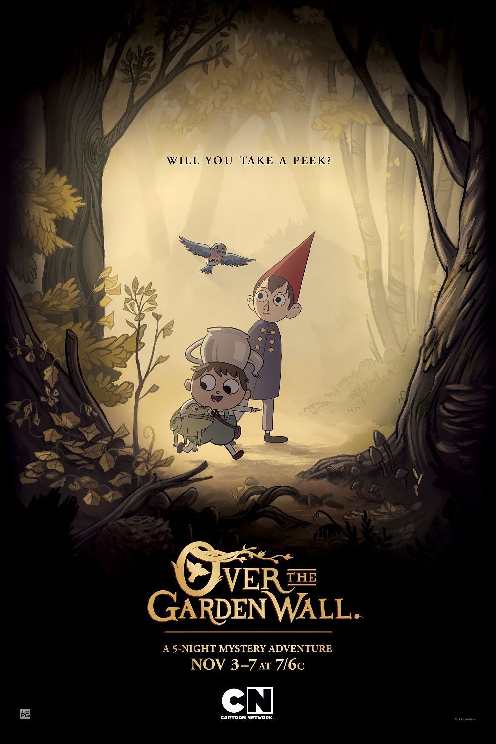 Hinter der Gartenmauer, Over the Garden Wall, Cartoon Network, Plakat, Wirt, Greg, Beatrice, iPhone-Hintergrundbild