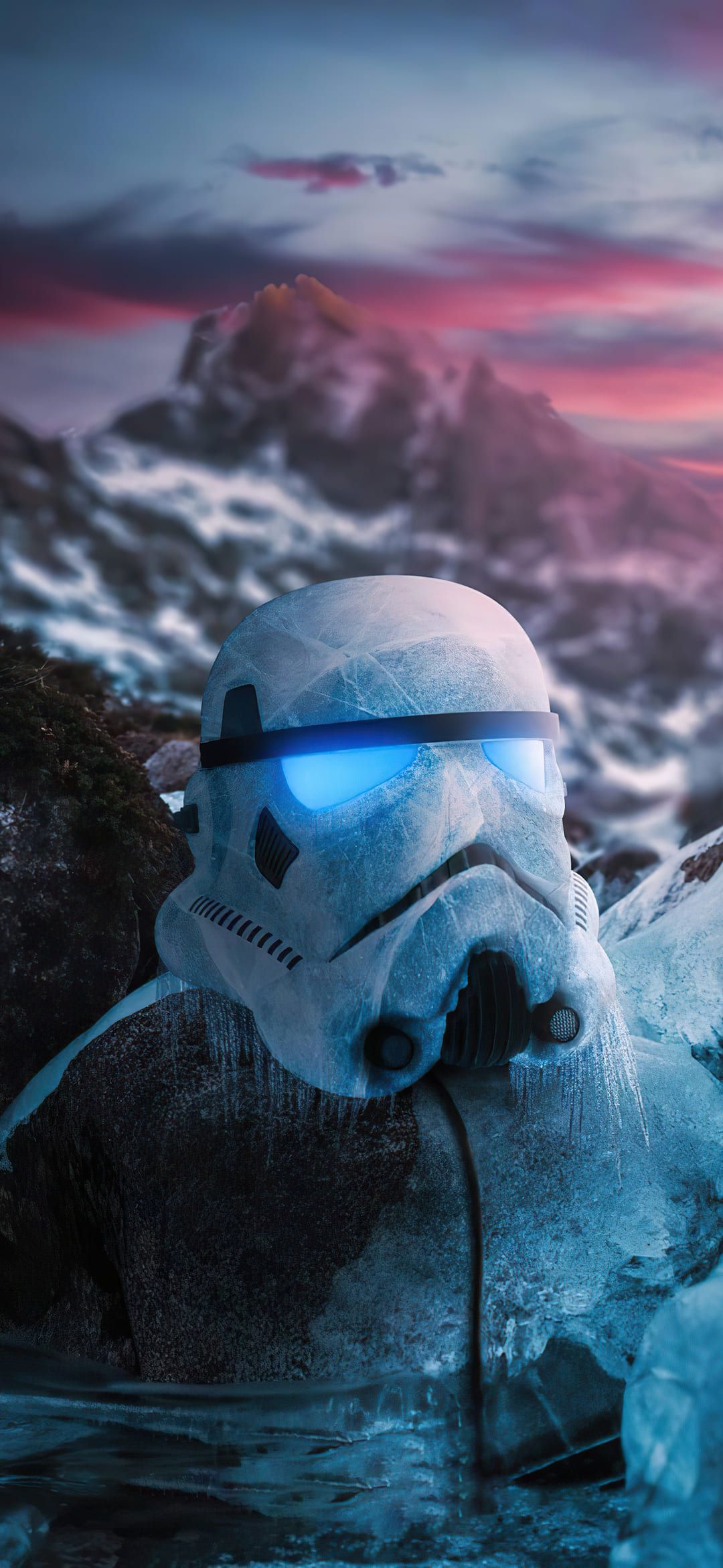 Sturmtruppler, Star Wars, Helm, Schnee, Berge, Full HD, Sperrbildschirm fürs iPhone