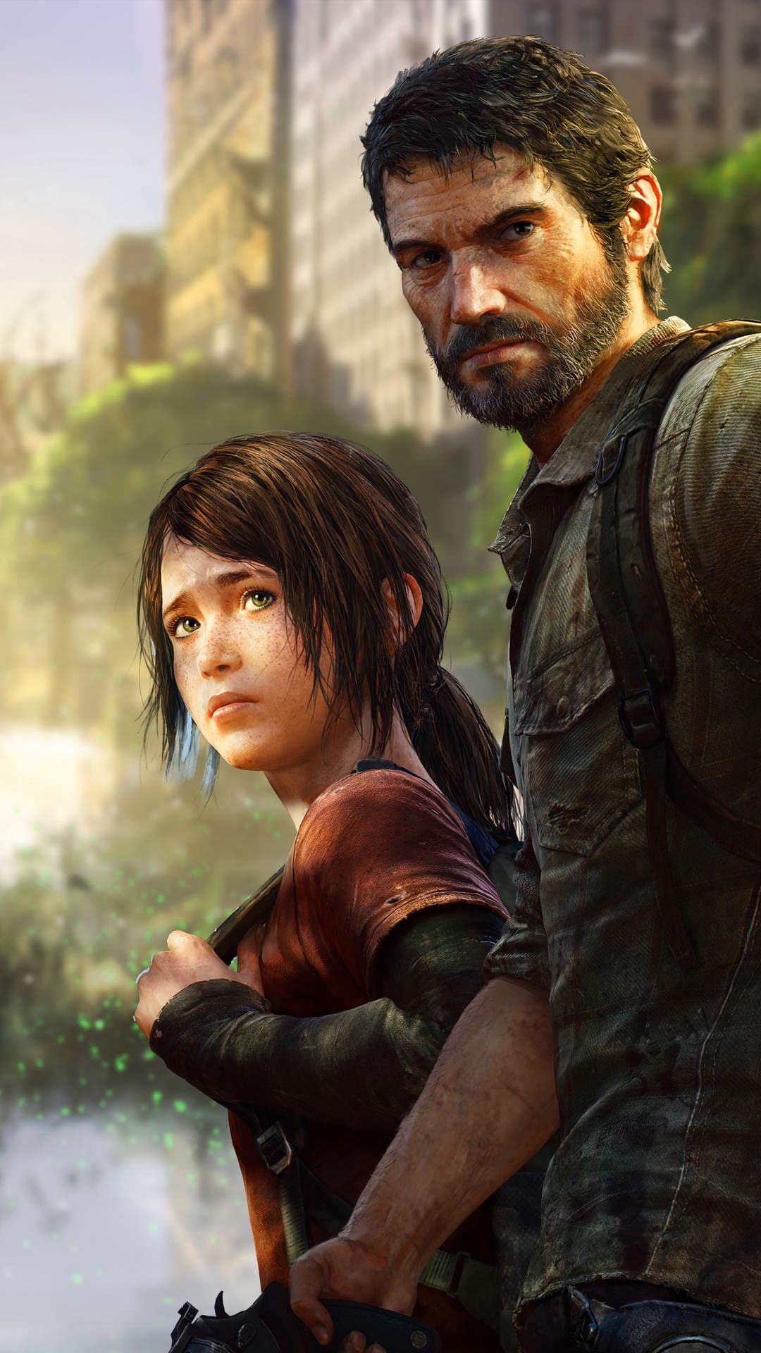 Ellie, Joel, The Last of Us, Keyart, Porträt, Full HD, Handy-Hintergrund im Hochformat