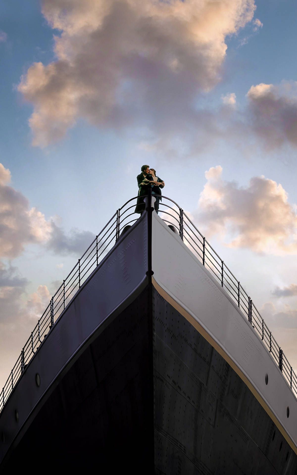 RMS Titanic, Schiffsbug, Wolken, Himmel, Hochformat, Full HD, Sperrbildschirm fürs iPhone