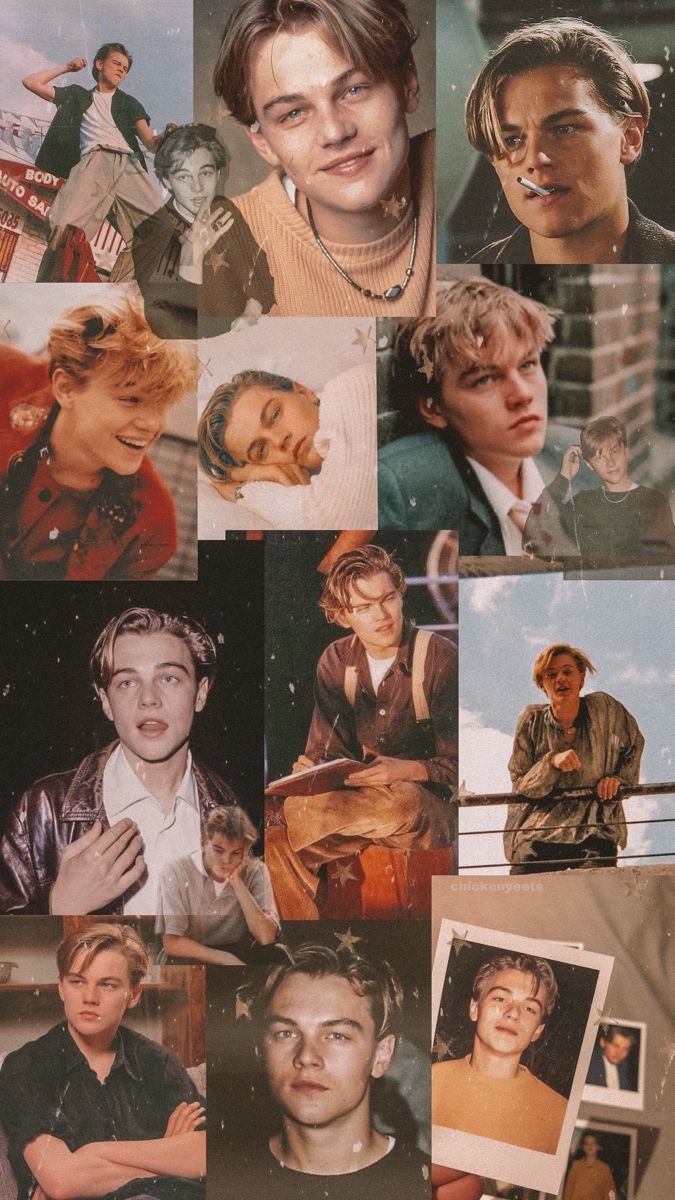 Leonardo DiCaprio, Jack Dawson, Collage, Porträts, Fanart, Hintergrundbild fürs Handy