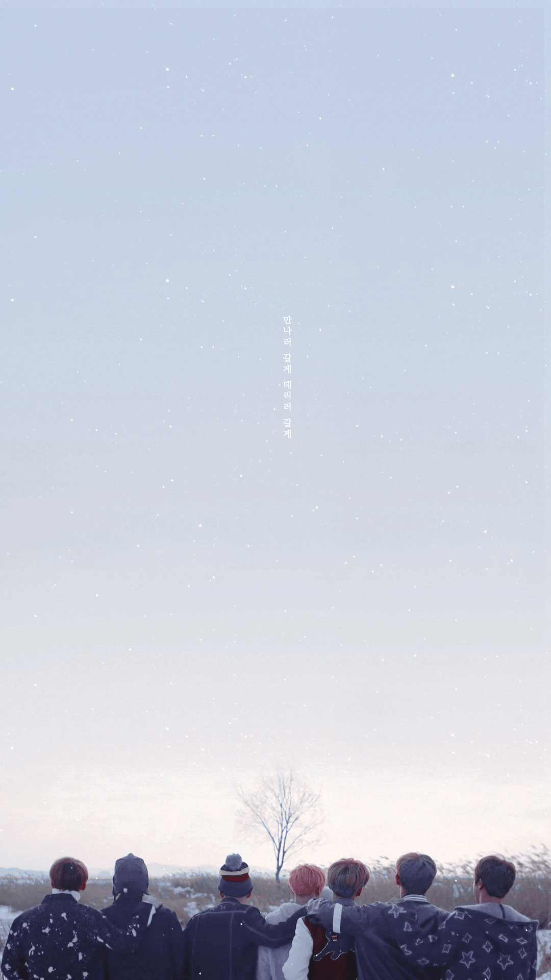 BTS, Silhouetten, Hellblau, Minimalistisch, Full HD, Handy-Hintergrund im Hochformat