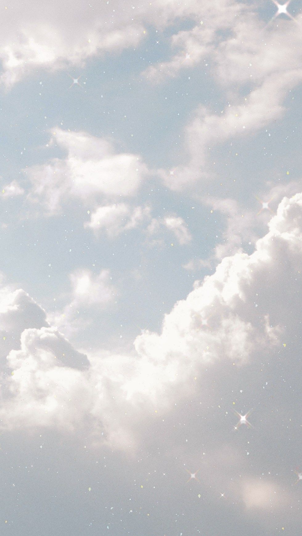 Wolken, Weiß, Himmel, Hell, Pastell, HD, Handy-Hintergrund im Hochformat