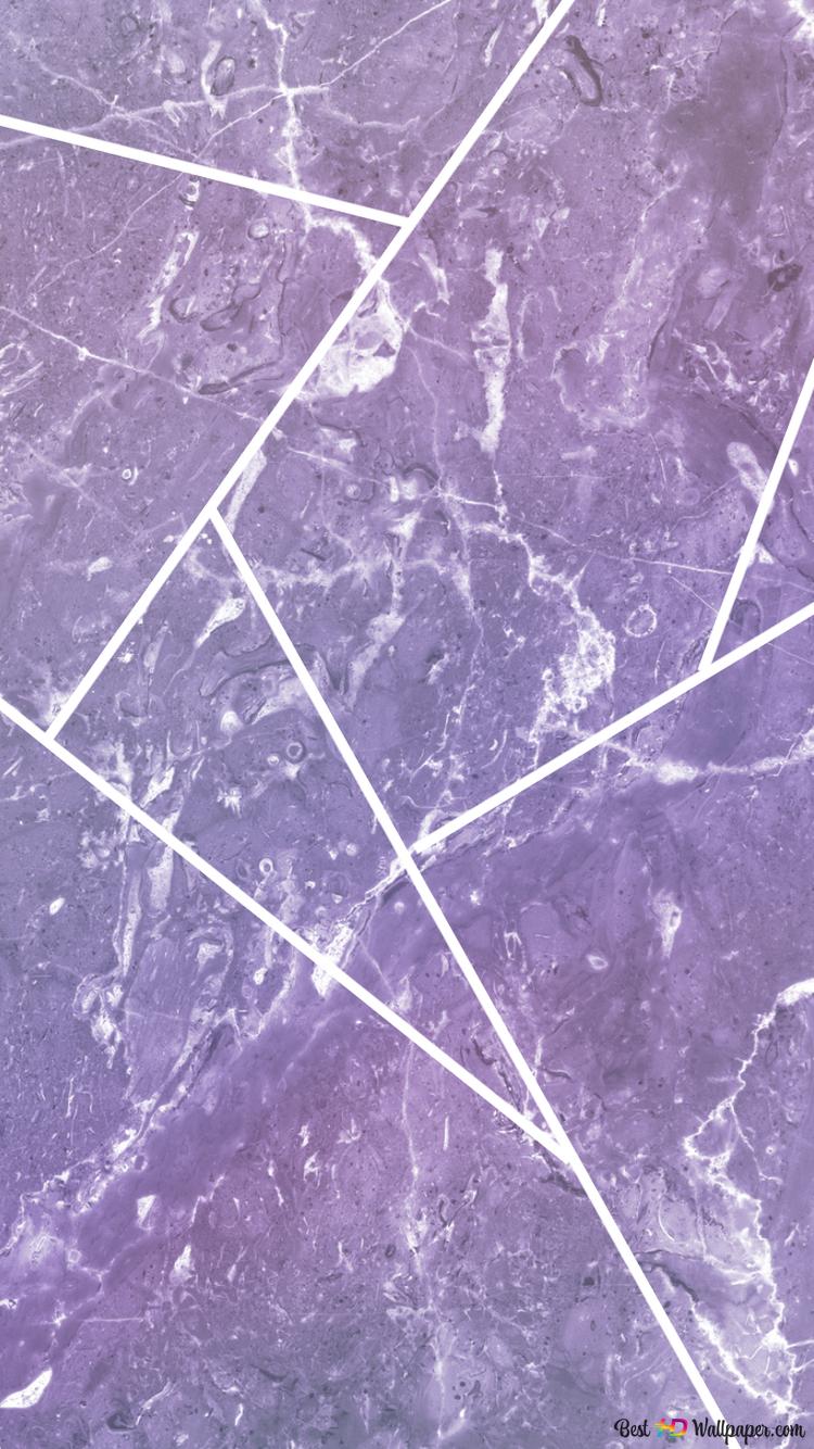 Marmor, Lila, Geometrische Linien, Textur, Hintergrundbild für iPhone und Android