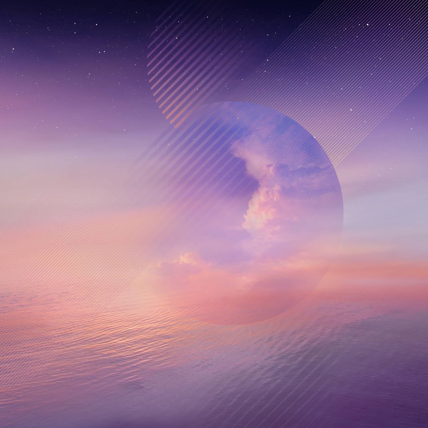 Pastellhimmel, Planet, Wolken, Meer, Surreal, HD, iPad-Hintergrundbild