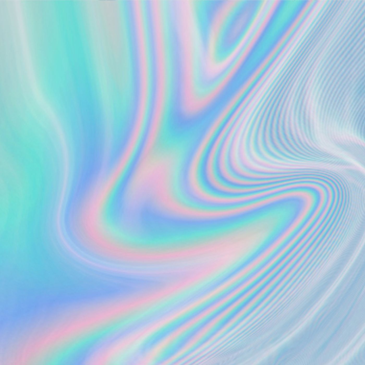 Holografisch, Wellen, Schillernd, Pastell, Abstrakt, Hintergrundbild für iPad und Tablet