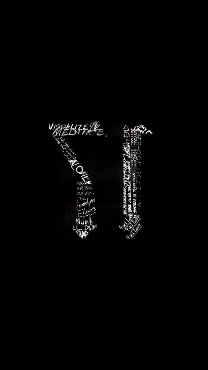 XXXTentacion, 17, Logo, Schwarzer Hintergrund, Minimalistisch, Sperrbildschirm fürs iPhone