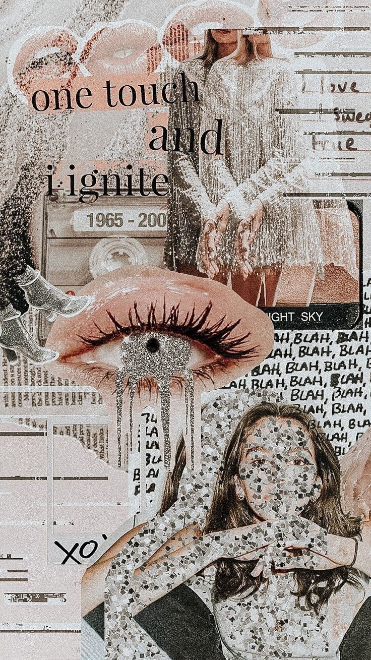 Collage, Zeitungsausschnitte, Auge, Vintage, Beige Töne, Android-Hintergrundbild
