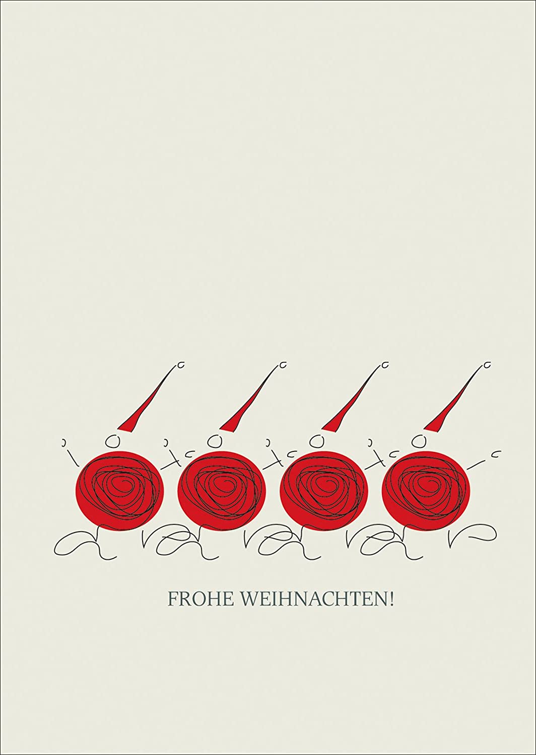 Frohe Weihnachten, Christbaumkugeln, Rot, Minimalistisch, Beige, Hintergrundbild fürs Tablet