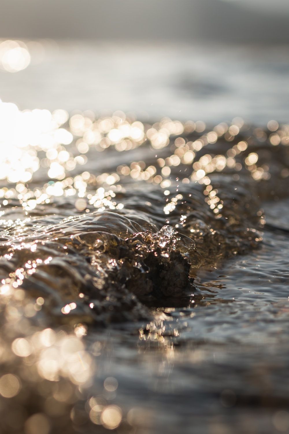 Welle, Bokeh, Nahaufnahme, Wasser, Gegenlicht, HD, Sperrbildschirm fürs iPhone