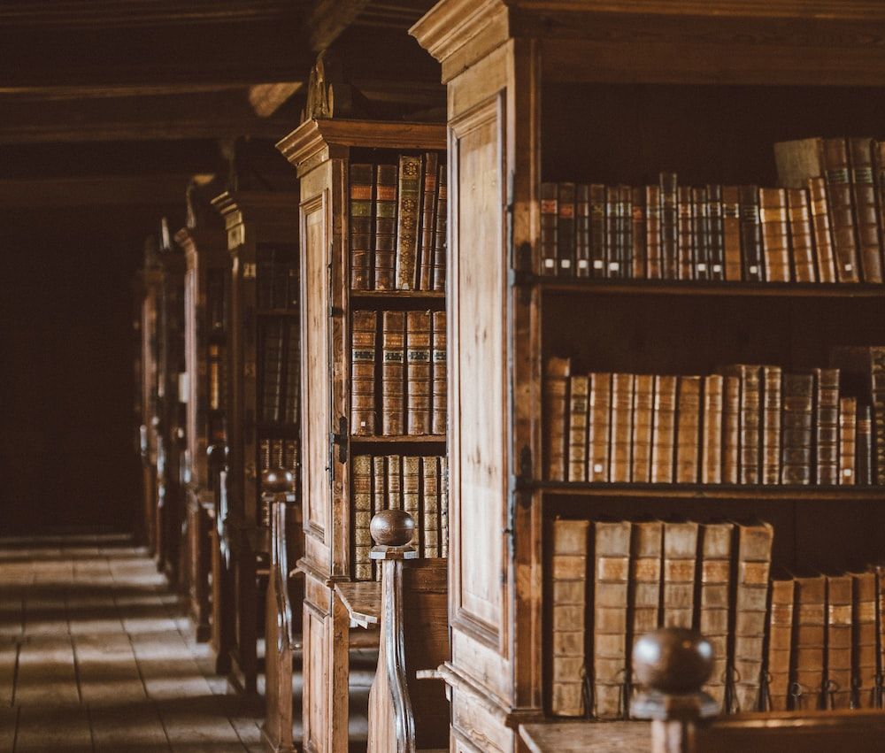 Bücherregale, Gang, Holz, Sonnenlicht, Hintergrundbild