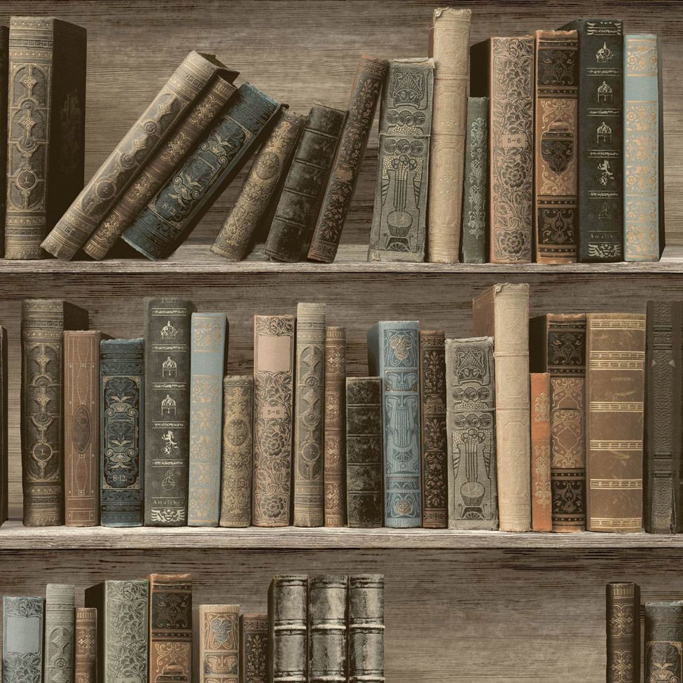 Alte Bücher, Holzregal, Vintage, Beige, Hintergrundbild für iPad und Tablet
