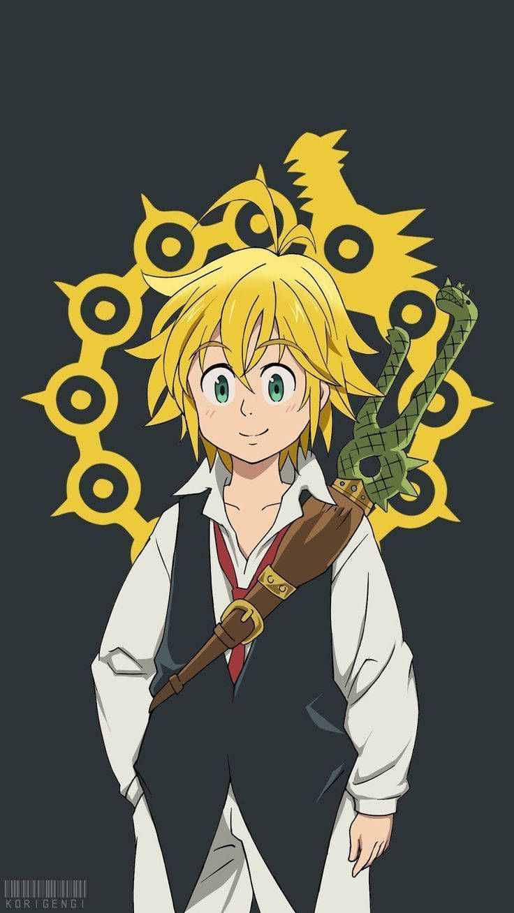 Meliodas, Nanatsu no Taizai, Drachensymbol, Schwert, Anime, Hochformat, Android-Hintergrundbild