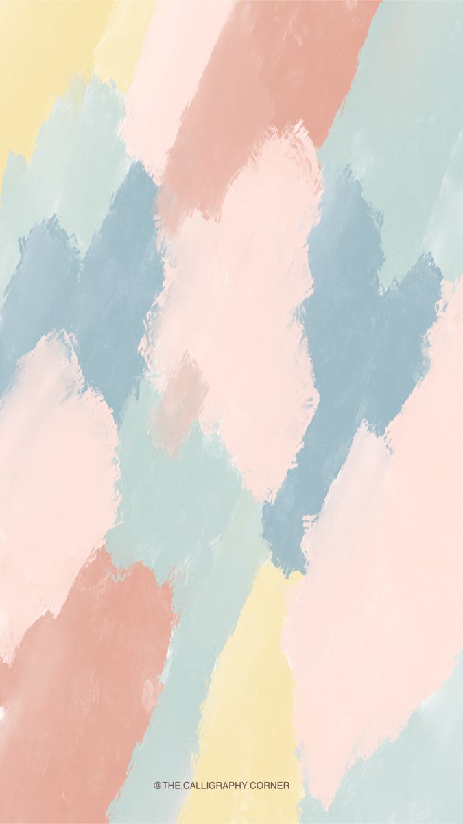 Pinselstriche, Abstrakt, Pastellfarben, Aquarell, Hochformat, Hintergrundbild fürs Smartphone